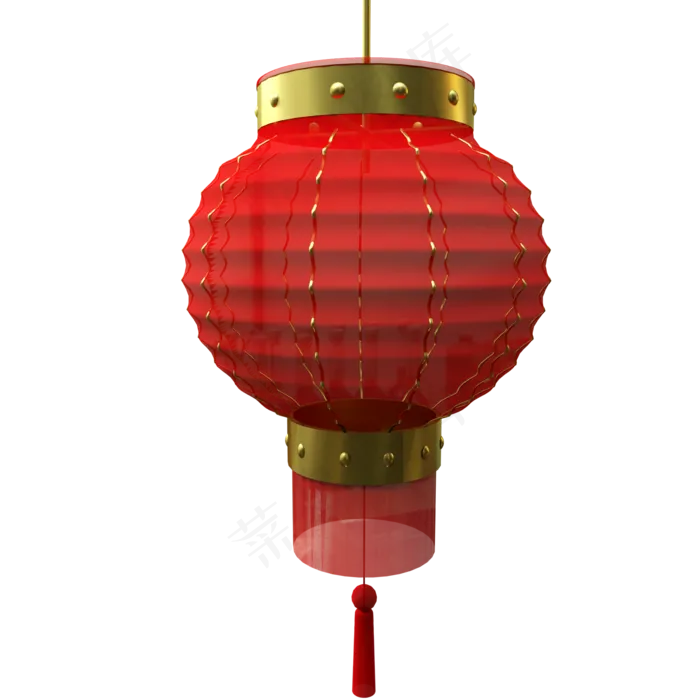 春节装饰圆灯笼,免抠元素(2000*2000px 300 dpi )