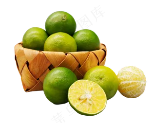 编织筐皇帝柑,免抠元素