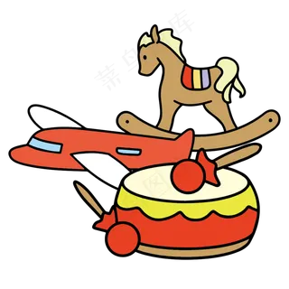 儿童节可爱怀旧玩具