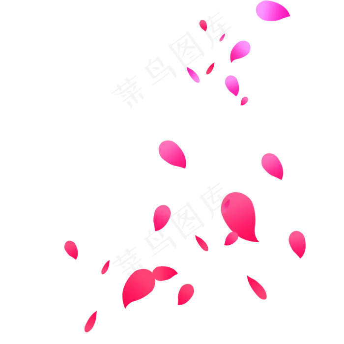 粉色玫瑰花瓣(2000X2000(DPI:300))psd模版下载