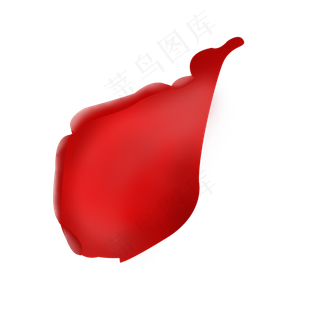 玫瑰花瓣大红色装饰