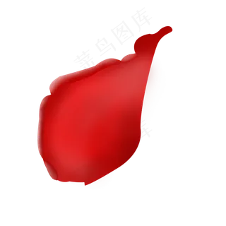 玫瑰花瓣大红色装饰