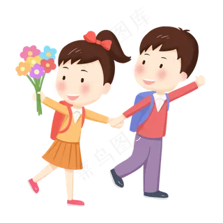 六一儿童节男孩女孩花背包