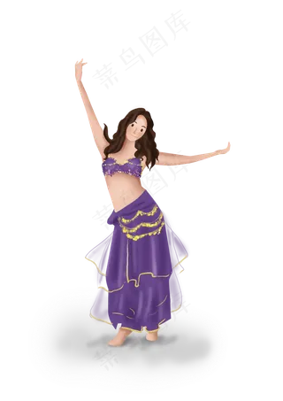 舞蹈班肚皮舞女性,免抠元素