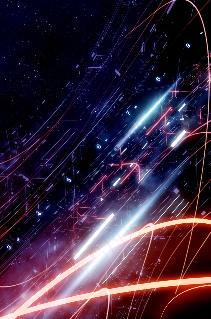 简约科技光线条纹高清背景