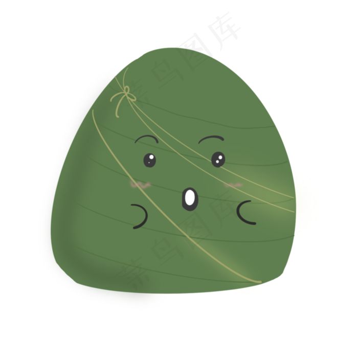 惊讶表情粽子装饰