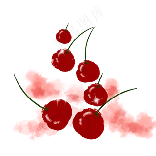 水果樱桃车厘子五六个