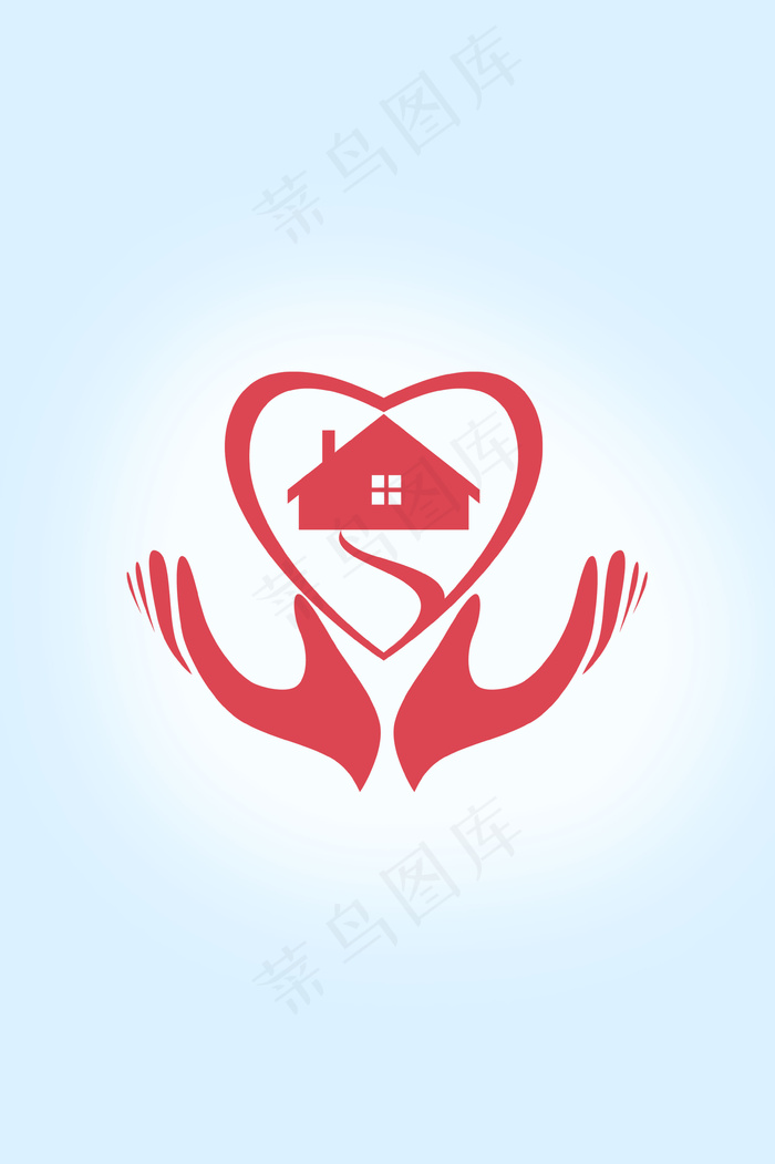 谢谢你爱心献血浅蓝色创意公益气球桃心红色H5