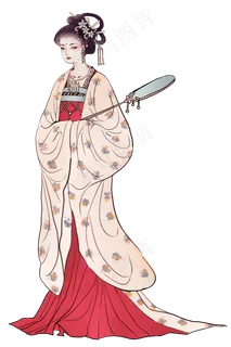 工笔画古装美人 工笔画古装美人