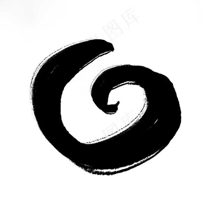 中国风笔触水墨风格笔刷枯墨免抠(2000X2000(DPI:300))psd模版下载