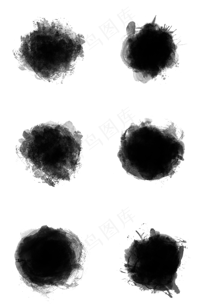 水墨墨迹手绘黑色泼墨中国风设计