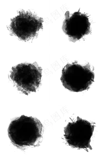 水墨墨迹手绘黑色泼墨中国风设计