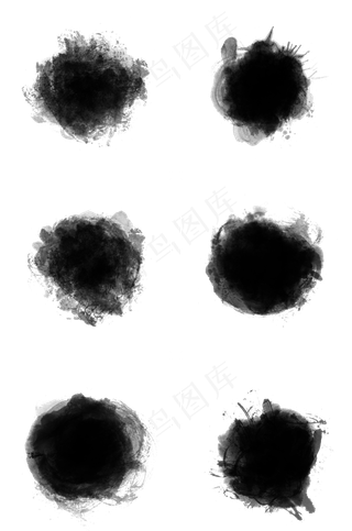 水墨墨迹手绘黑色泼墨中国风设计
