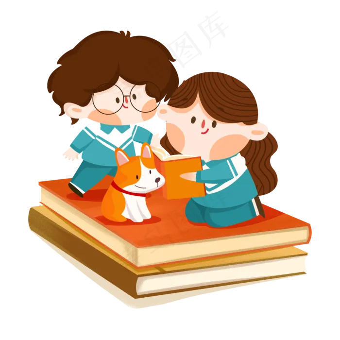 复习的学生(2000X2000(DPI:300))psd模版下载