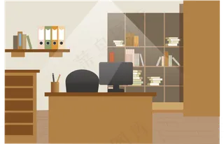 书房办公场景客厅卧室,免抠元素