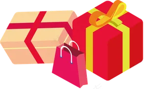 礼盒礼物包装盒,免抠元素