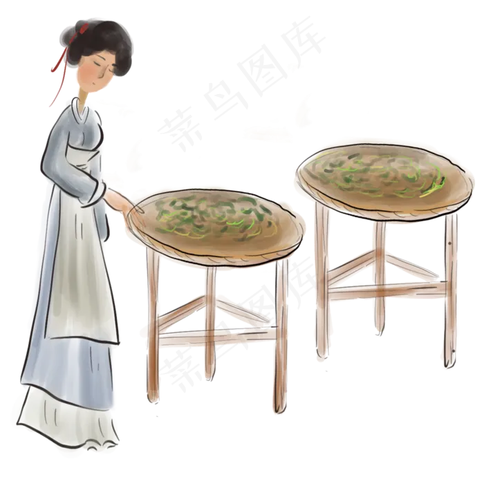 制中药的古代人,免抠元素(2000*2000px 300 dpi )psd模版下载