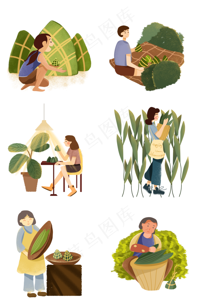 端午节包粽子合集