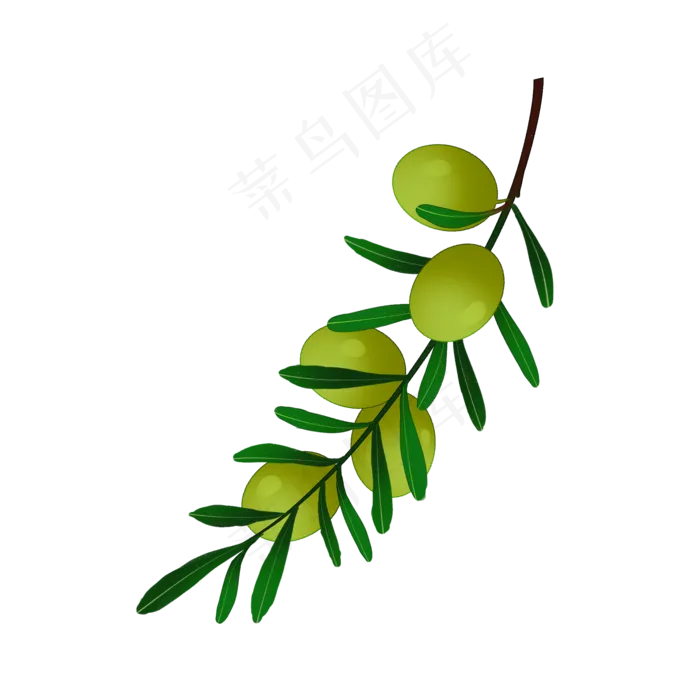 绿色和平橄榄枝(2000X2000(DPI:300))psd模版下载