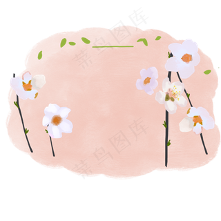 桃花浪漫植物标签