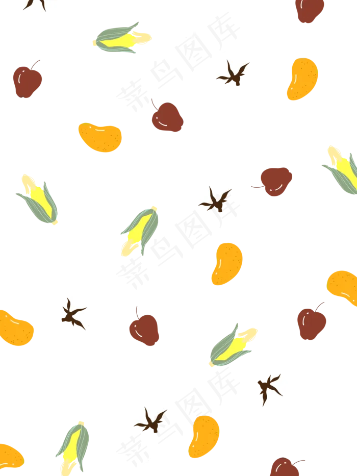 卡通芒种底纹装饰(2100X2800(DPI:299))psd模版下载