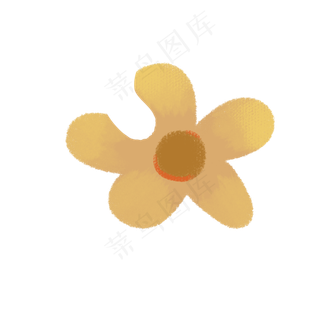 卡通黄色花朵下载
