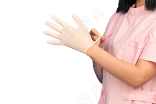 护士戴手套