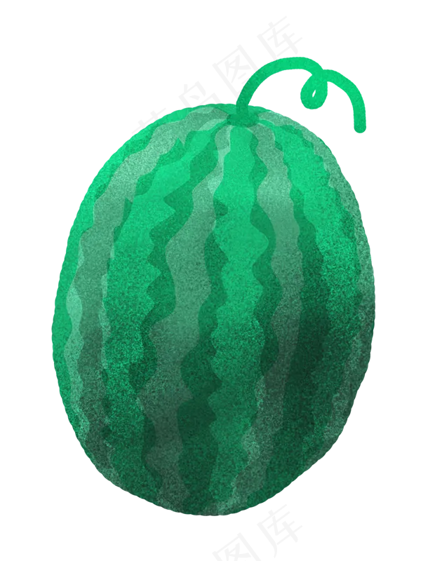 手绘卡通一个西瓜免扣元素(620X800(DPI:300))psd模版下载