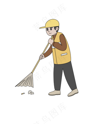 劳动节环卫工人图片