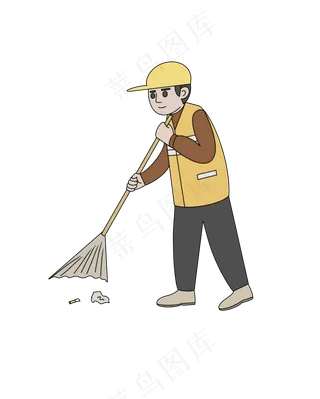 劳动节环卫工人图片