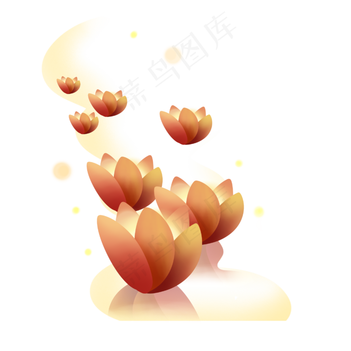祈愿荷花灯(3000X3000(DPI:300))psd模版下载