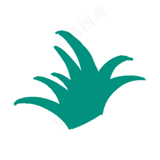 绿色绿叶春天花草