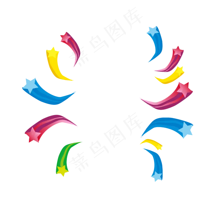 卡通飞射的星星六一儿童节主题素(2000X2000(DPI:300))ai矢量模版下载