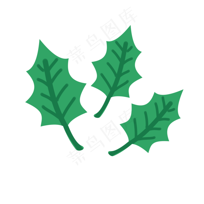 薄荷叶子矢量素材