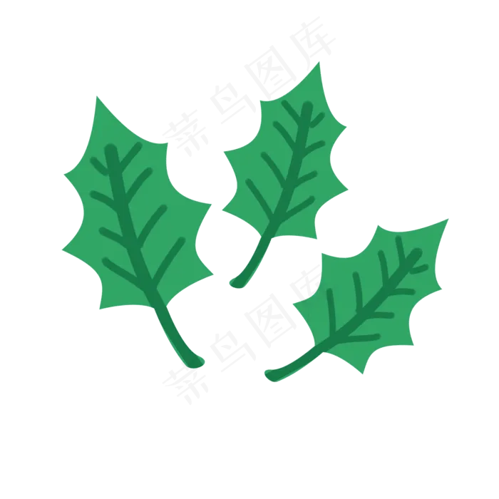 薄荷叶子矢量素材(2000*2000px 300 dpi )ai矢量模版下载