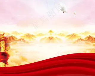 红色党建边框,免抠元素