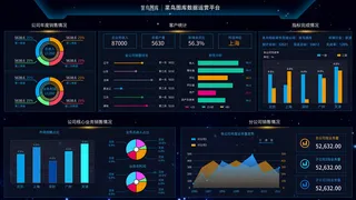 深蓝色科技大气数据可视化