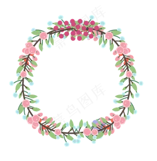 夏日清新花朵促销边框