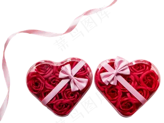 丝带玫瑰花