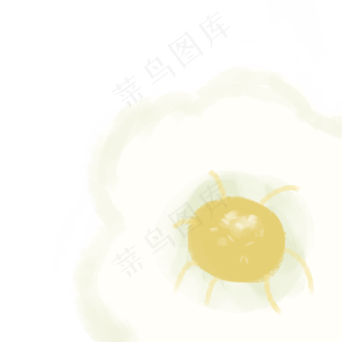 卡通白色鲜花下载