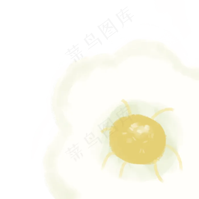 卡通白色鲜花下载(2000X2000(DPI:300))psd模版下载