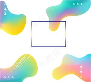 流体渐变装饰素材