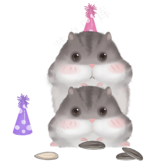 可爱仓鼠小动物,免抠元素