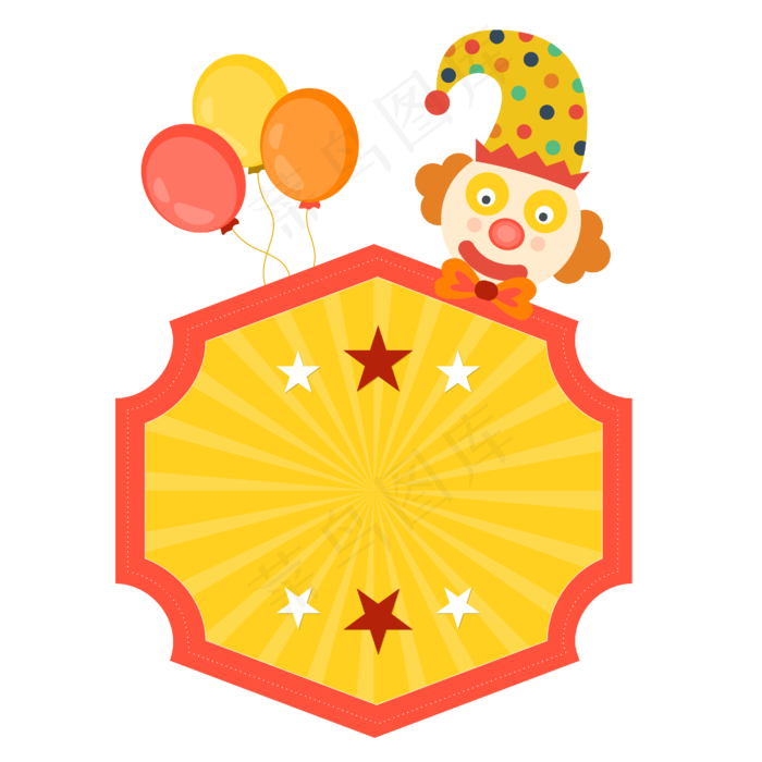 卡通愚人节边框4.1愚人节图案设计,免抠元素