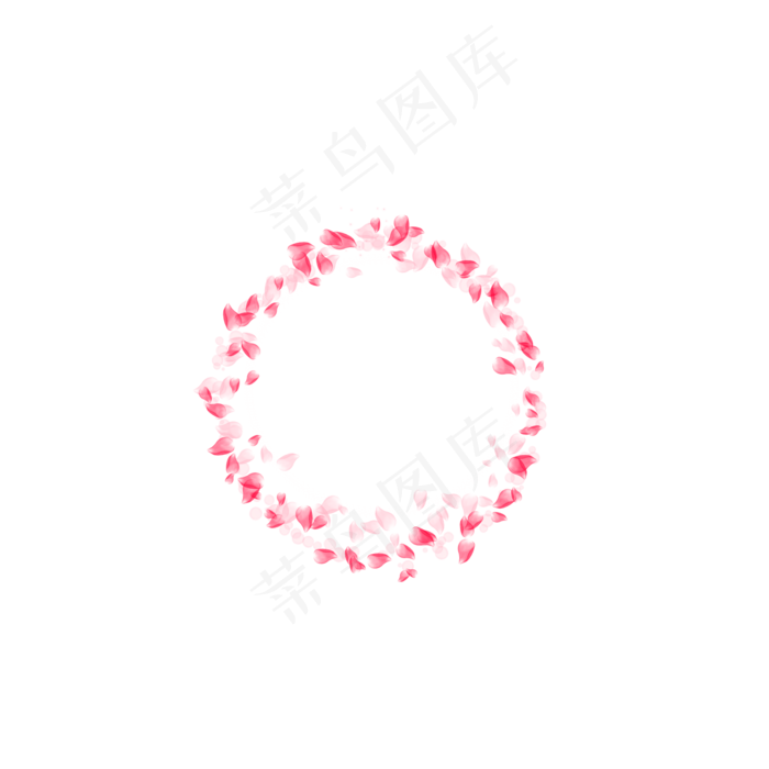 玫瑰花瓣边框唯美(2000X2000)