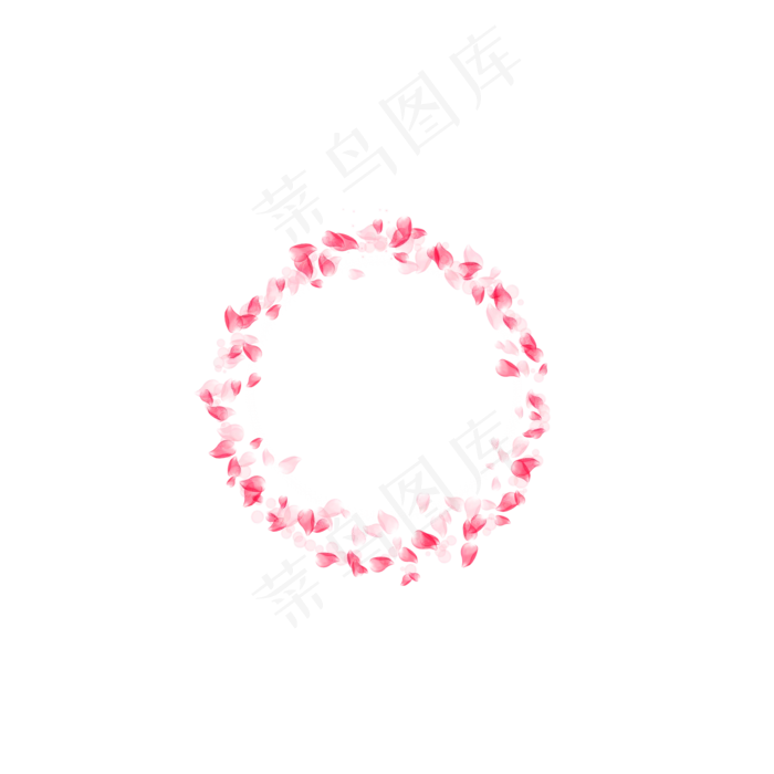 玫瑰花瓣边框唯美(2000X2000)