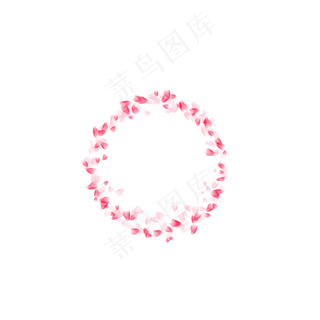 玫瑰花瓣边框唯美