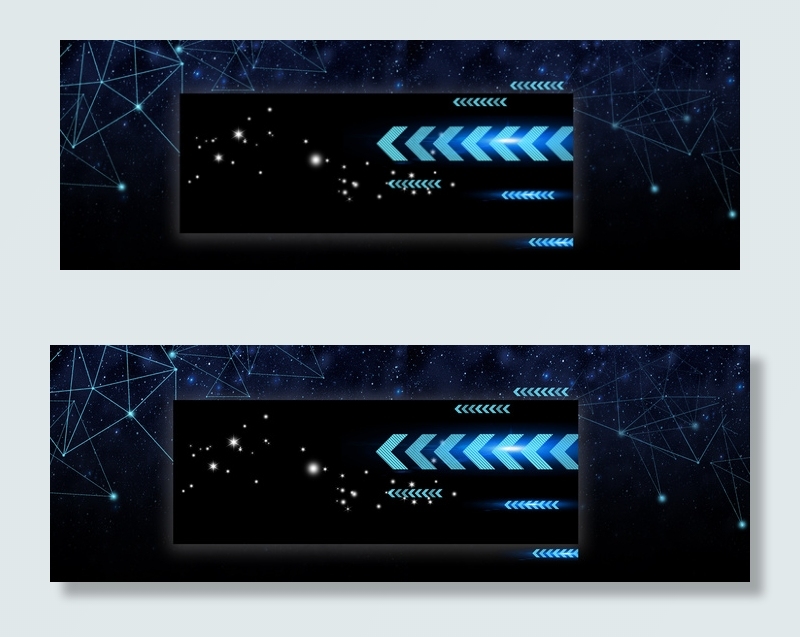 简约大气黑色商务科技海报