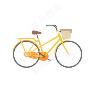 卡通自行车png,免抠元素