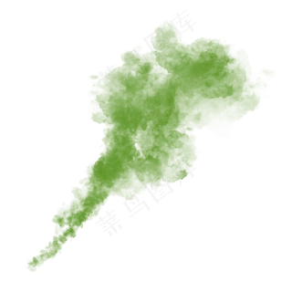 彩色烟雾青烟蒸腾免抠团雾